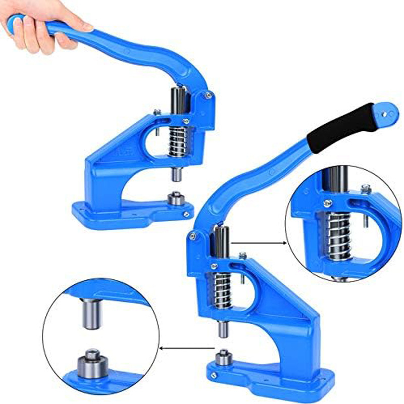 Leatherwork Hand Press - 手動ハンドプレスボタンパンチマシン、衣類や革製品のスナップ、グロメット、リベット、アイレットファスナーの取り付け用