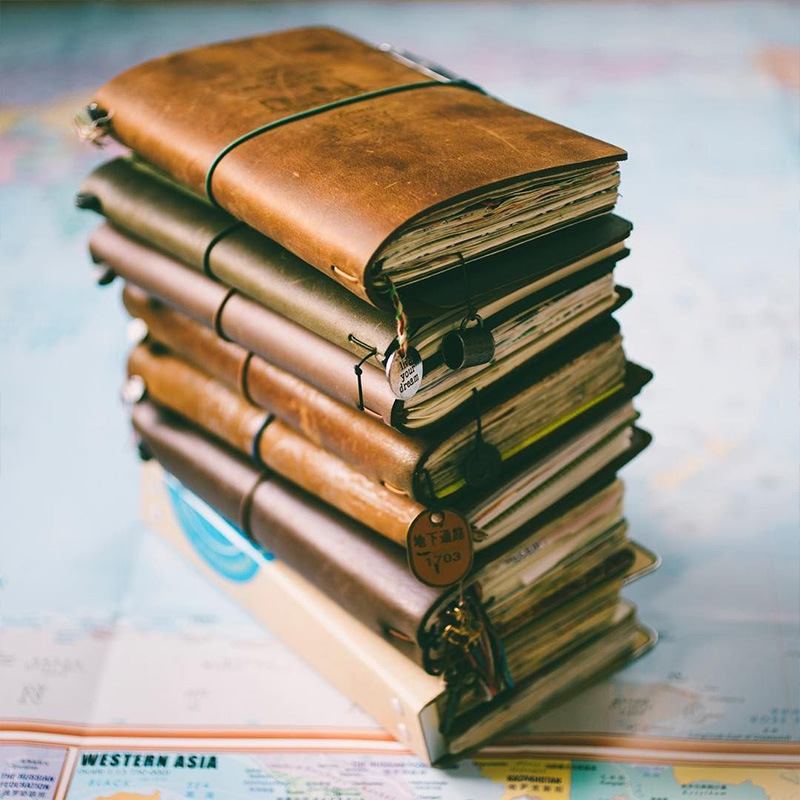 Leather Work Notebook - 欠陥レトロレザーカバーノートブックポータブルジャーナルトラベルダイアリー日本スタイル手作りブックDIYギフトビジネスメモ