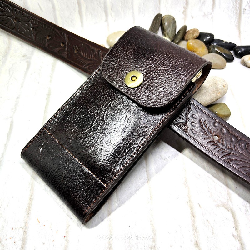 Leatherwork Fasteners - 携帯電話ウエストバッグ,革製携帯電話アクセサリー,iPhone,Samsung,Huawei,Xiaomi,男性用のユニバーサルベルト,2102dk
