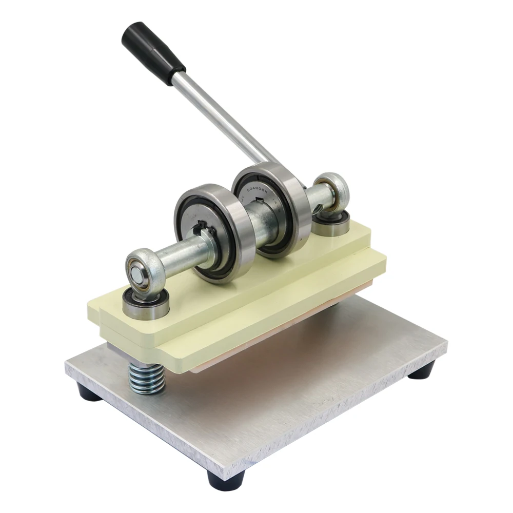 Leatherwork Hand Press - レザープレス手動ダイカットマシンハンドプレスカッターツール供給幅15cmレザーワークDIYスタンピングNM226