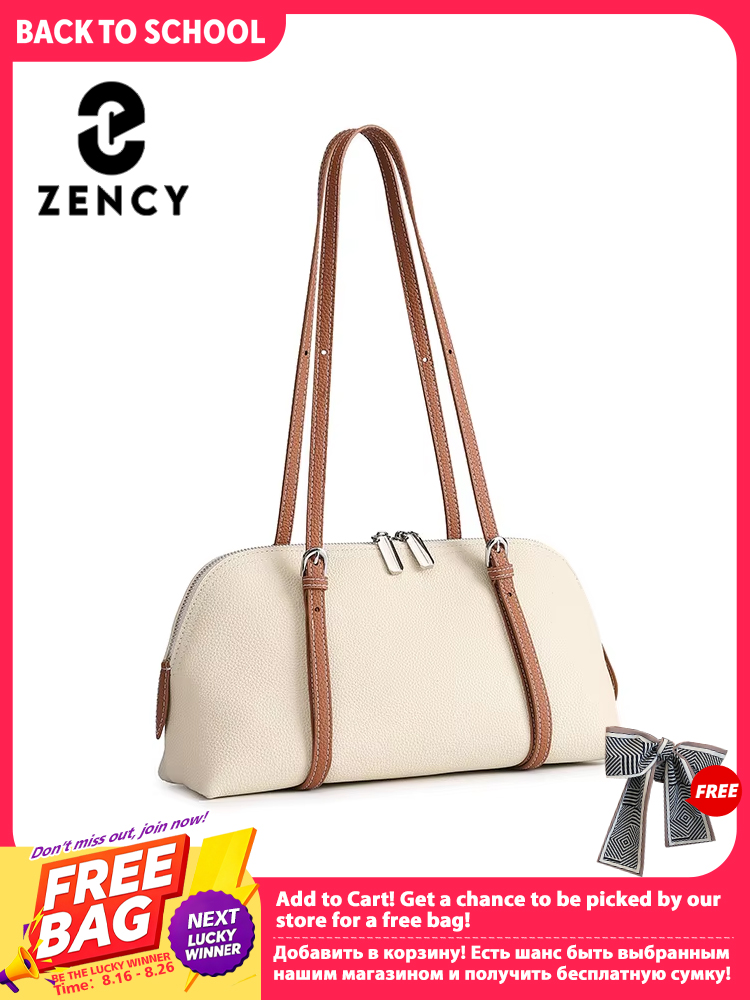 Leatherwork Fasteners - Zency レディース 本革 脇の下バッグ シンプル ファッションバッグ