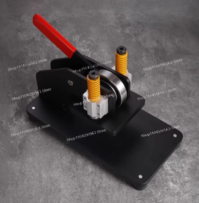 Leatherwork Hand Press - 1トン手動ダイカットマシン、革、布、シリコン用ミニハンドプレス、作業範囲100x100mm、ストローク調整可能
