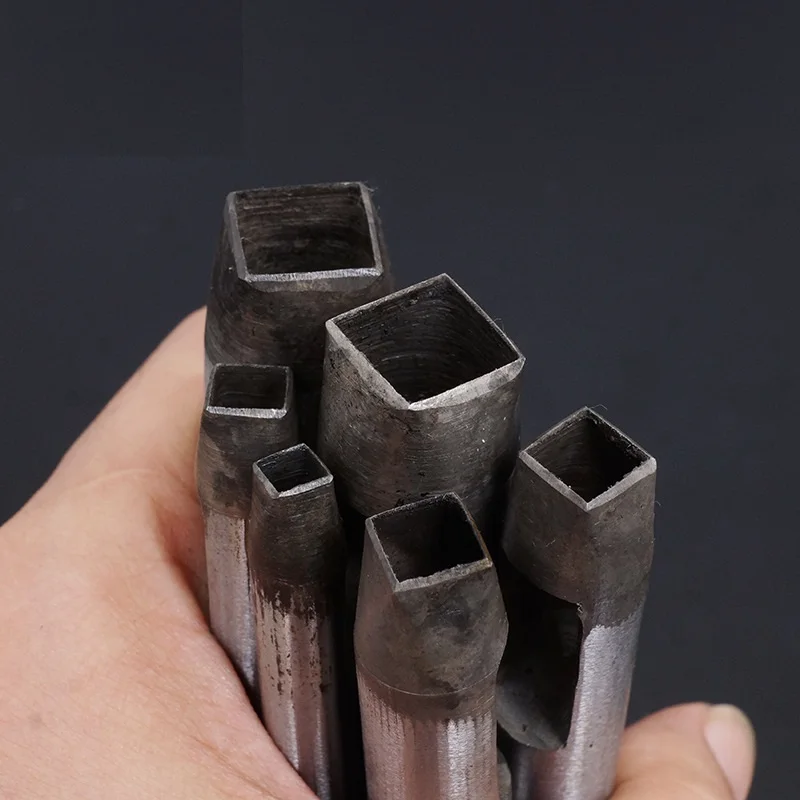 レザーパンチカッターツール、中空角穴、スチールベルト、時計バ - Leatherwork Hole Punch のレビューと価格