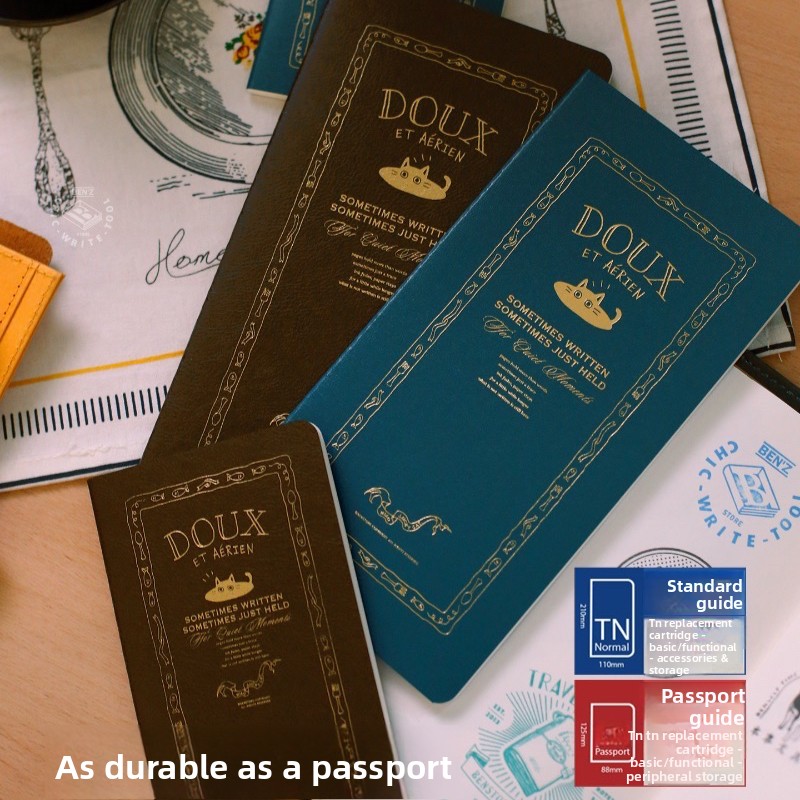 Fromthenon トラベラーズノート かわいい猫革カバー - Leather Work Notebook のレビューと価格