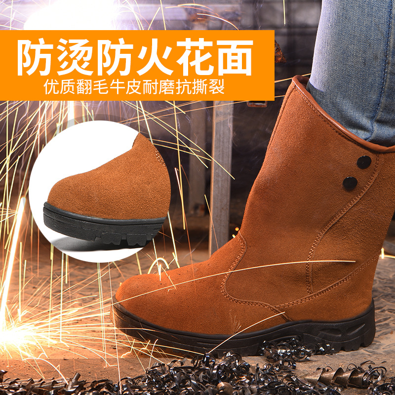 ハイチューブ・ハイカット綿ブーツ、耐衝撃・耐貫通鋼製先芯入り - Youtube Leatherwork のレビューと価格