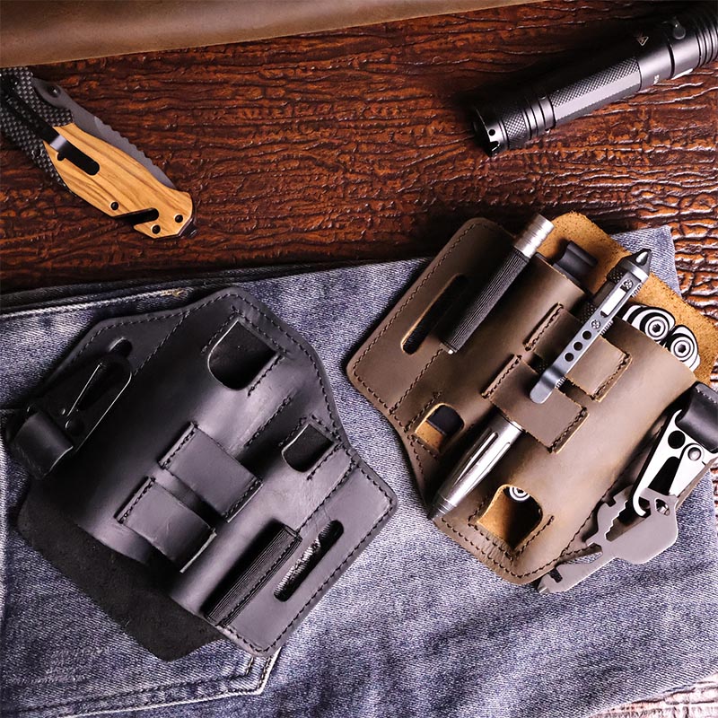 屋外作業マルチツールホルダーシースタクティカルファニーパック - Leatherwork Knife Sheath のレビューと価格
