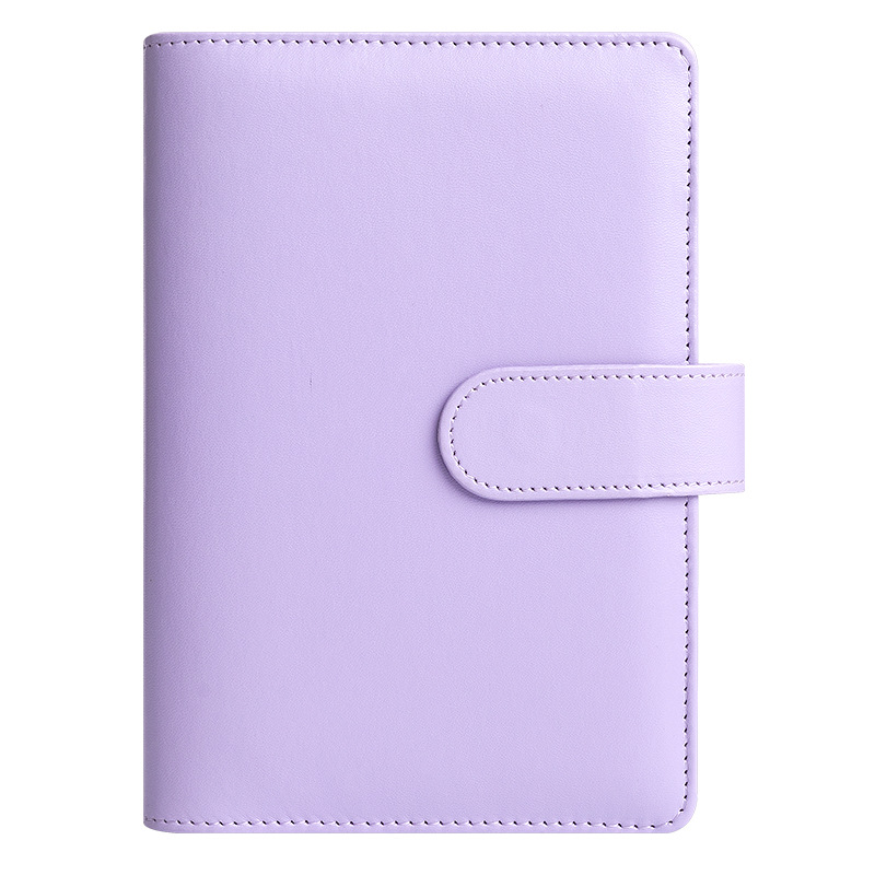 A6マカロンPUレザーバインダーノートブック、ジッパーポーチ - Leather Work Notebook のレビューと価格