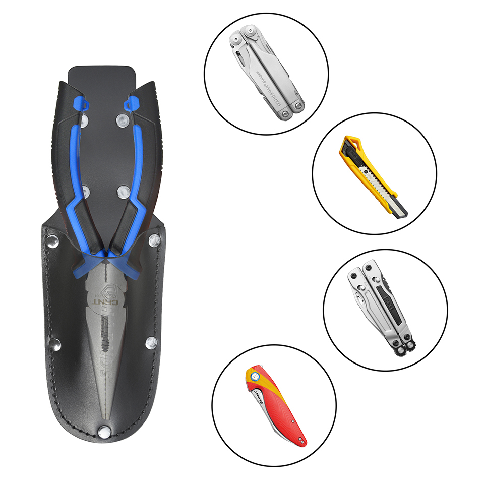 ハンドル付き革製プライヤーホルダー、小型ツールポーチ、ナイフ - Leatherwork Knife Sheath のレビューと価格