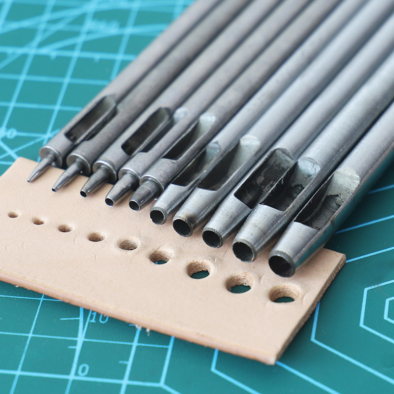 10個入り回転式革穴あけパンチキット、ベルト、時計ベルト、靴 - Leatherwork Hole Punch のレビューと価格
