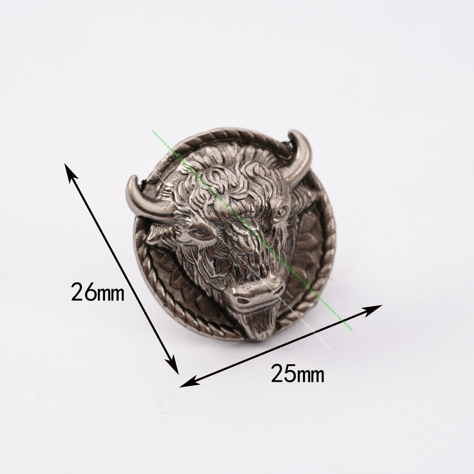 ドリル用シルバーフラットヘッド,10個セット,26x25mm - Leatherwork Hardware のレビューと価格
