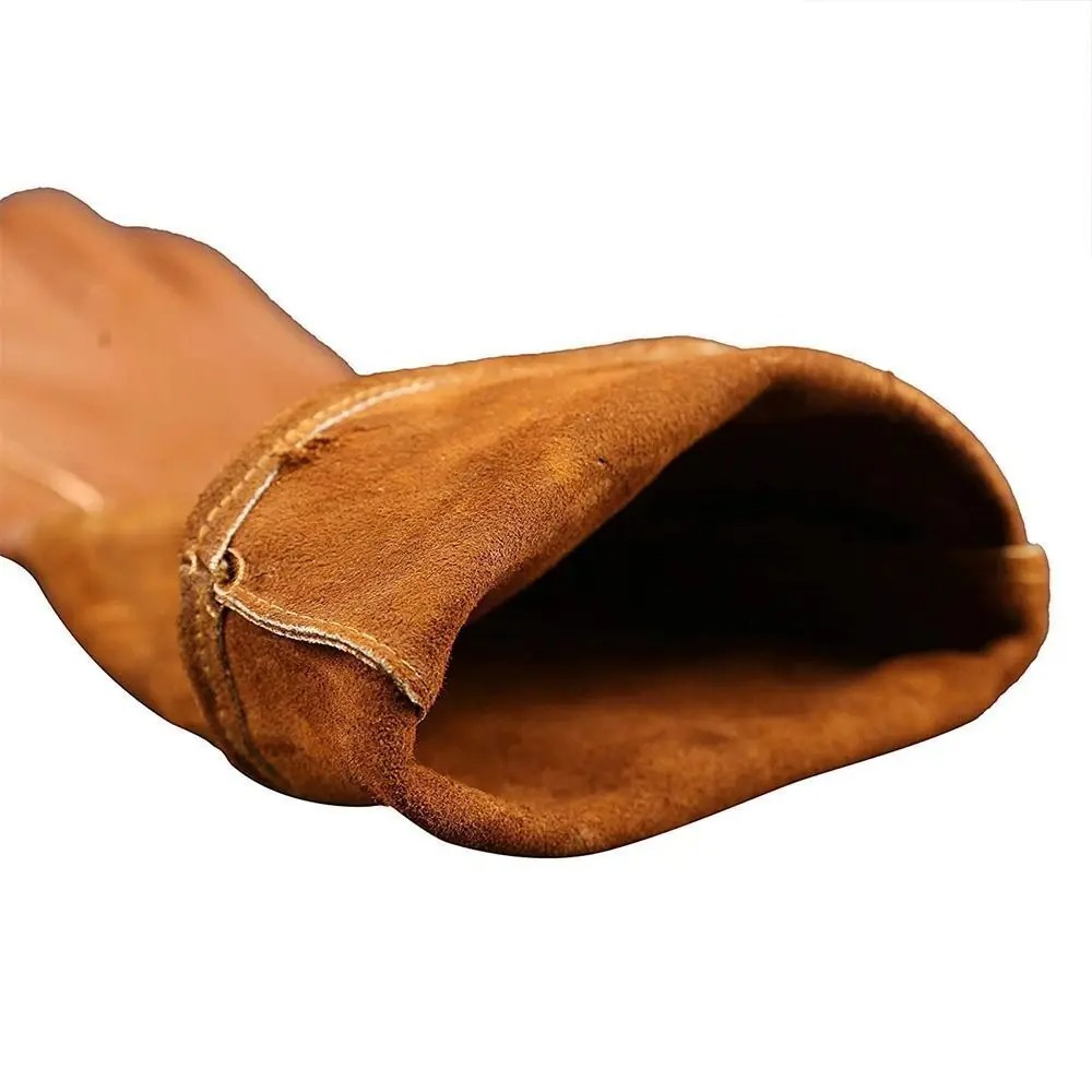 ロングチューブガーデニング安全作業用手袋革製通気性ガントレッ - Youtube Leatherwork のレビューと価格