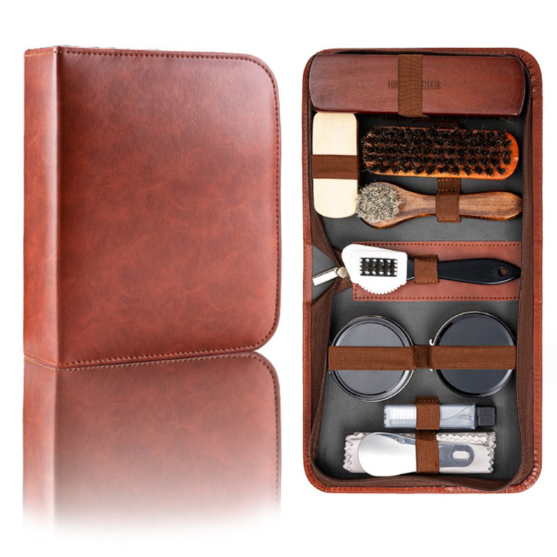 馬の毛-靴ブラシセット,革の手入れ,掃除,研磨ツール,靴クリ - Leatherwork Tool Kit のレビューと価格