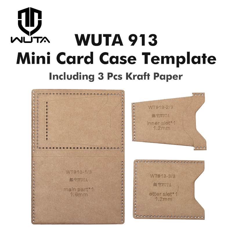 Wuta 913-革製カードケース,クラフト紙モデル,水平, - Leatherwork Tool Kit のレビューと価格