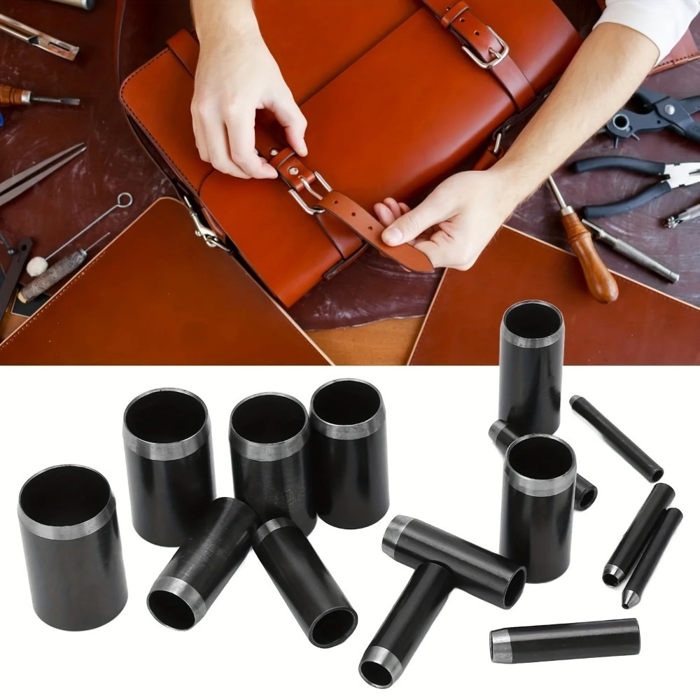 15サイズ丸穴パンチ（1-15mm）、収納ケース付き中空パン - Leatherwork Hole Punch のレビューと価格