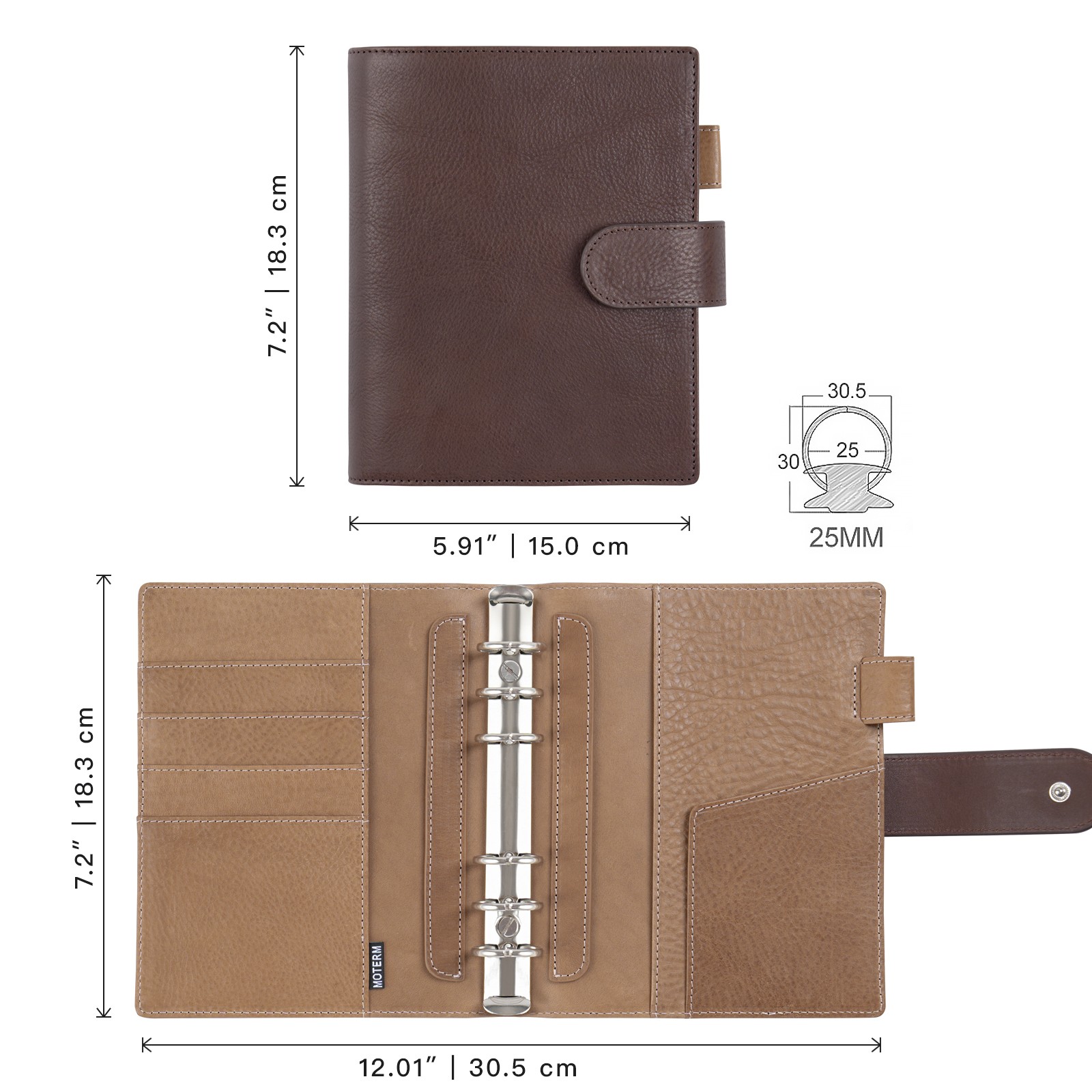 モーターム フランクリン・コービー コンパクトサイズ エリー - Leather Work Notebook のレビューと価格
