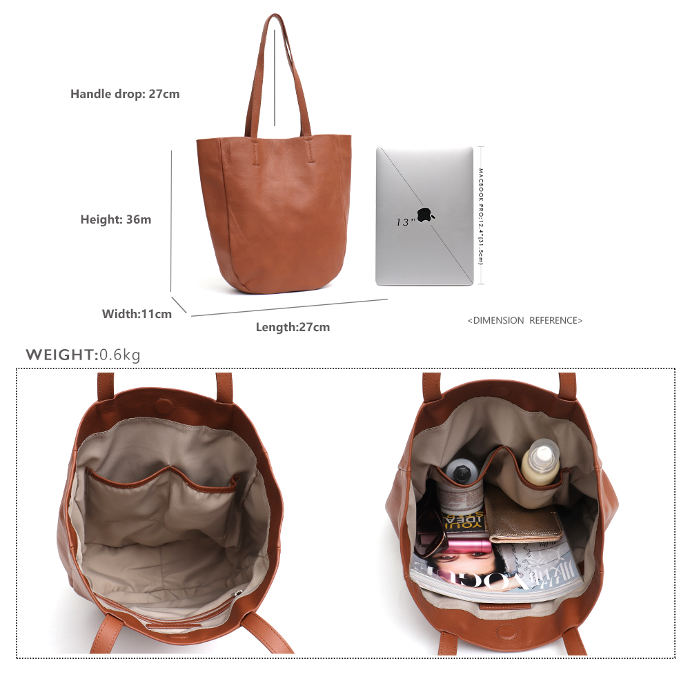 Sc-女性のための本革のトートバッグ,デラックス,日常のファ - Leatherwork Wallet のレビューと価格