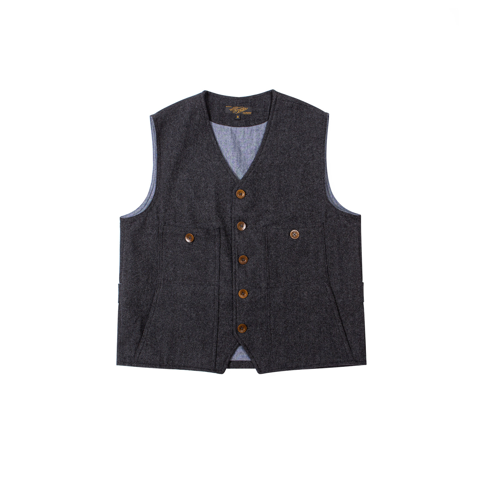 Secondorder FW24 ヴィンテージウールワークベ - Leather Work Vest For Men のレビューと価格