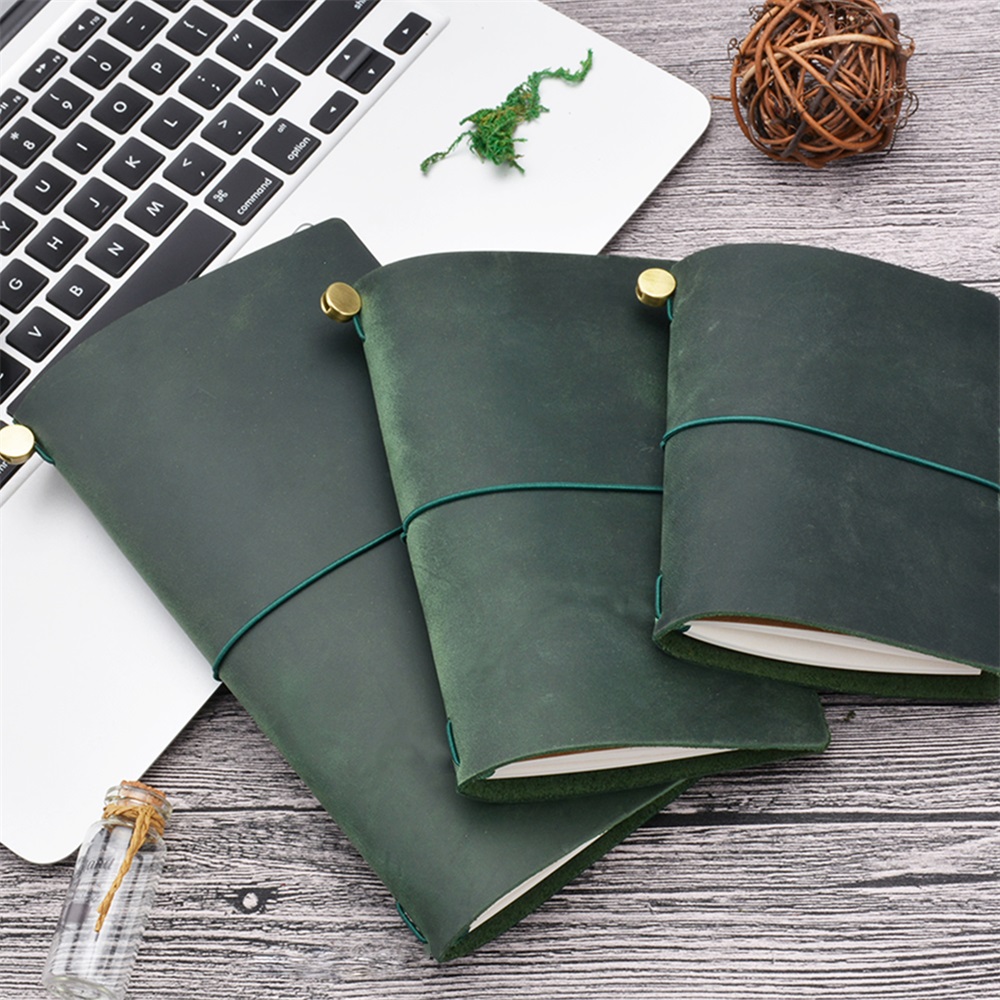 本革トラベラーノート DIY ジャーナル 8 色レトロ日記ポ - Leather Work Notebook のレビューと価格
