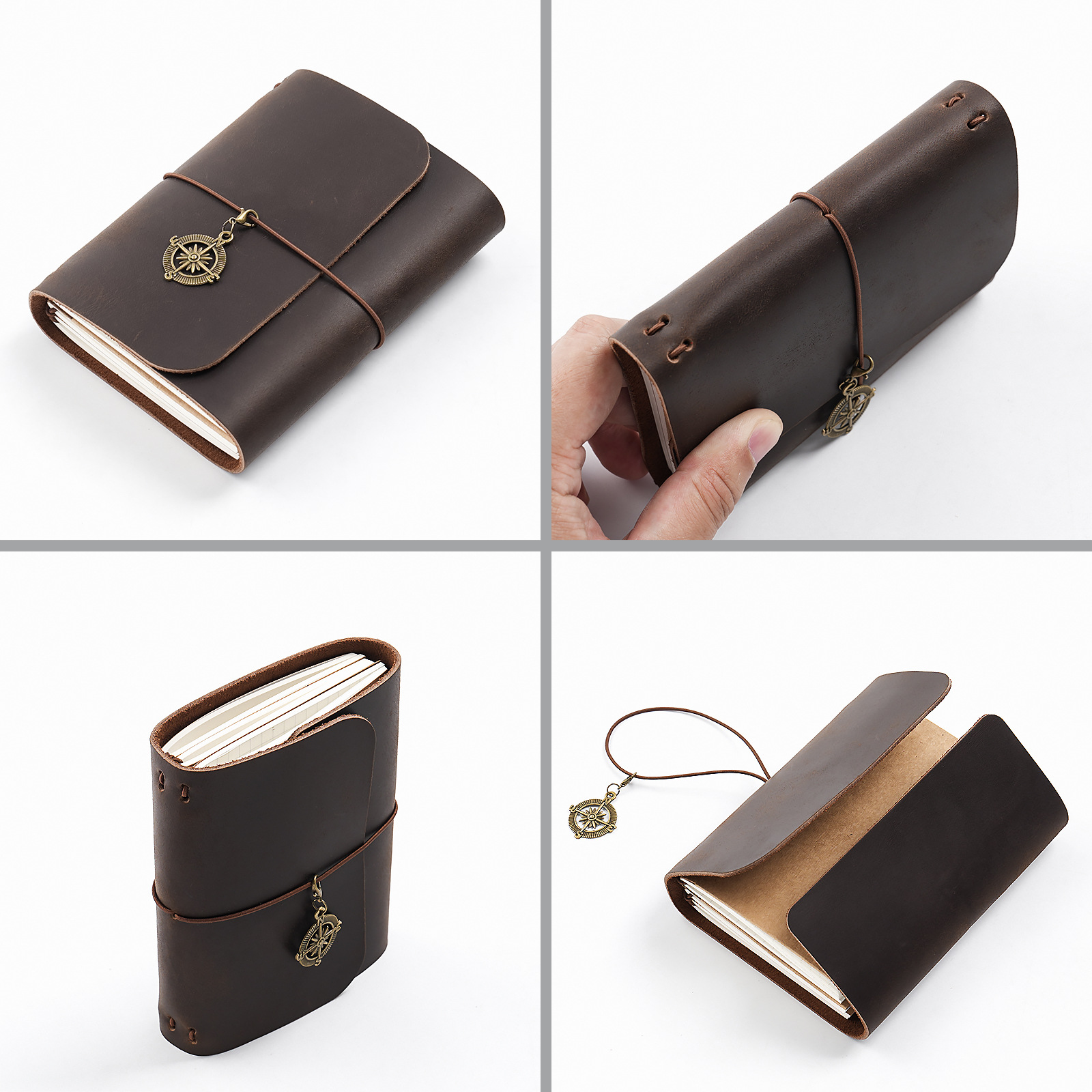 新着トリプルフォールド TN トラベラーズノート本牛革ヴィン - Leather Work Notebook のレビューと価格