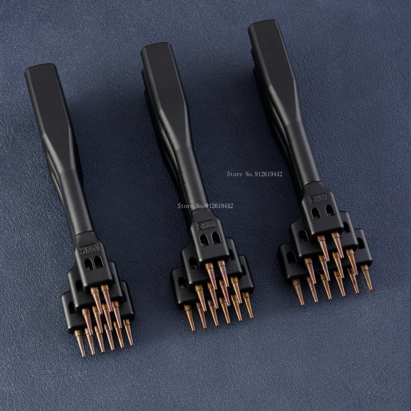 4mm/5mm/6mm革製品加工用丸穴列パンチヘッドDIYレ - Leatherwork Hole Punch のレビューと価格