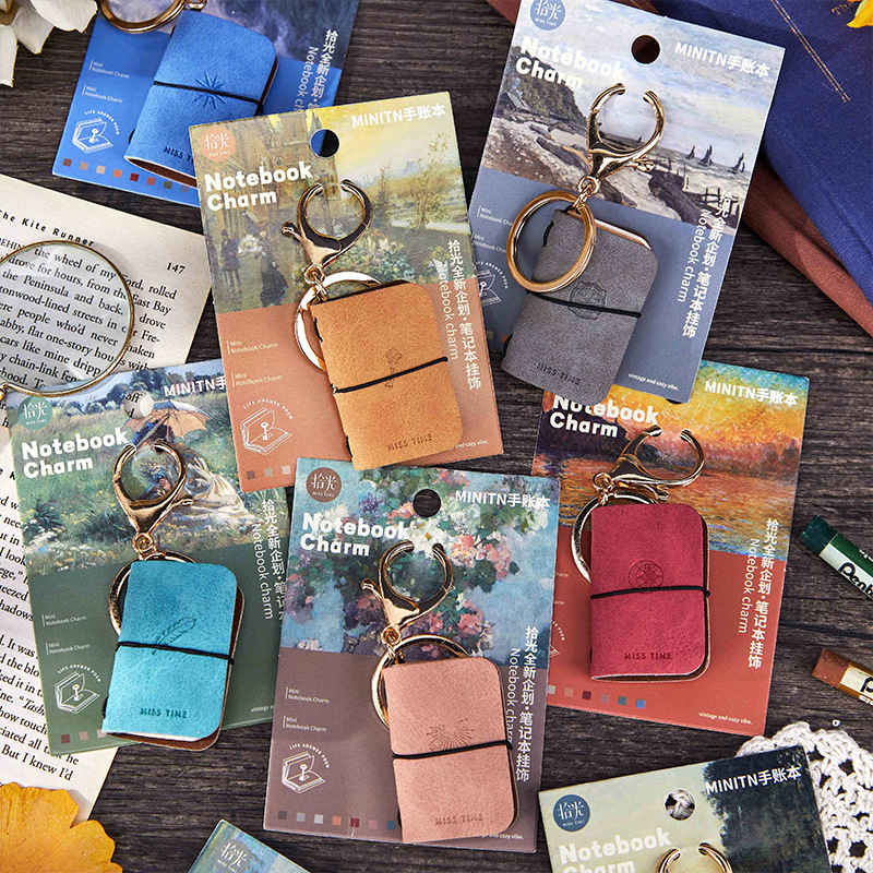 Mr. Paper 2個入り PUジャーナルキーホルダー - - Leather Work Notebook のレビューと価格