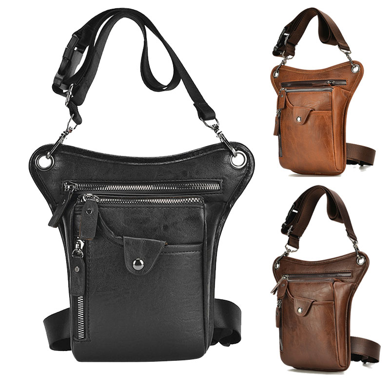 ヴィンテージ男性ウエストファニーパックドロップレッグクロスボ - Leatherwork Fasteners のレビューと価格