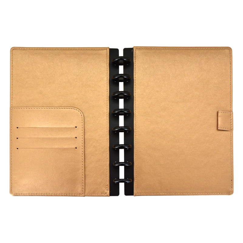 ルーズリーフ レザーカバー マッシュルームホールノート ノー - Leather Work Notebook のレビューと価格