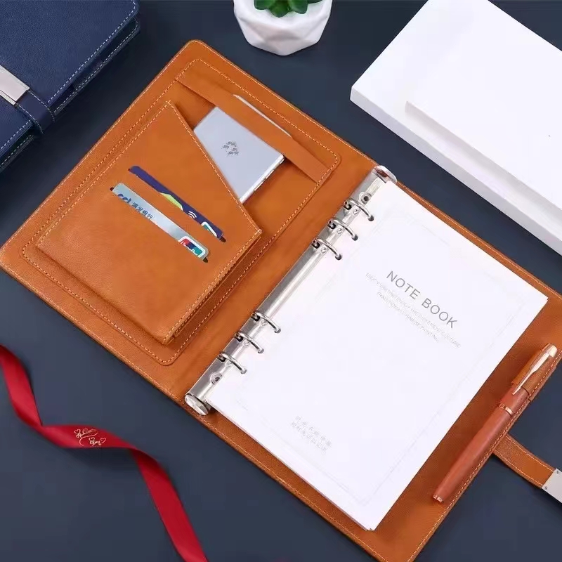 レザー日記帳 A5 ハードカバーノートブック ペン収納付き、 - Leather Work Notebook のレビューと価格