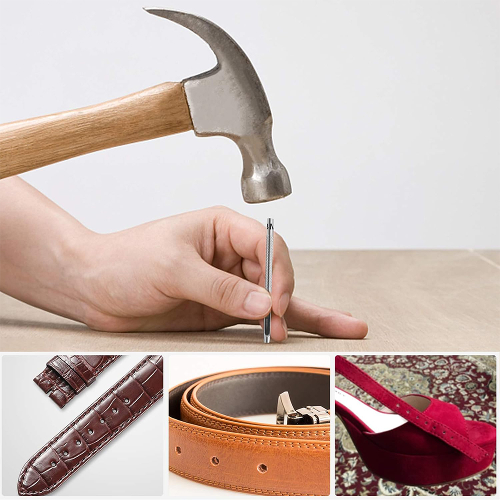 高品質6個セット 1-5mm 中空パンチツール 耐久性のある - Leatherwork Hole Punch のレビューと価格