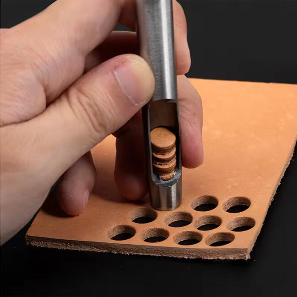 高品質6個セット 1-5mm 中空パンチツール 耐久性のある - Leatherwork Hole Punch のレビューと価格