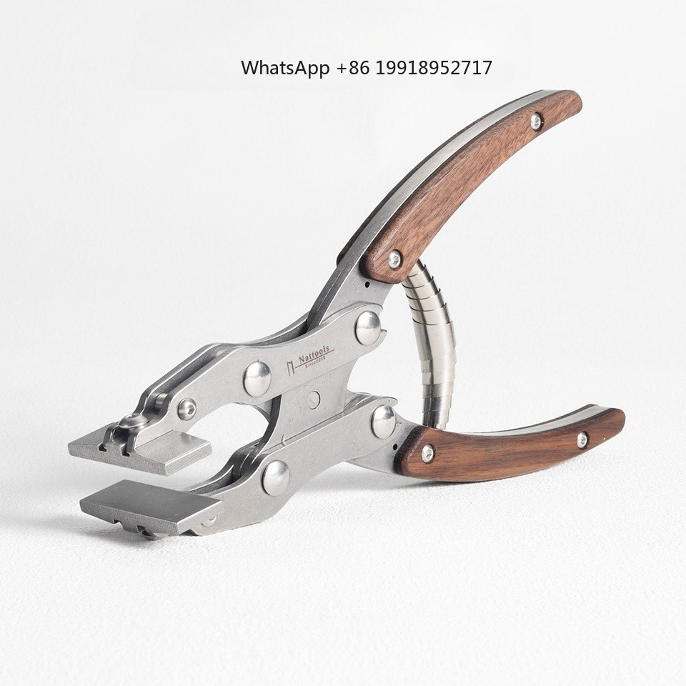 革製フラットプライヤー ステンレス鋼製 ハンドメイド レザー - Leatherwork Hand Press のレビューと価格