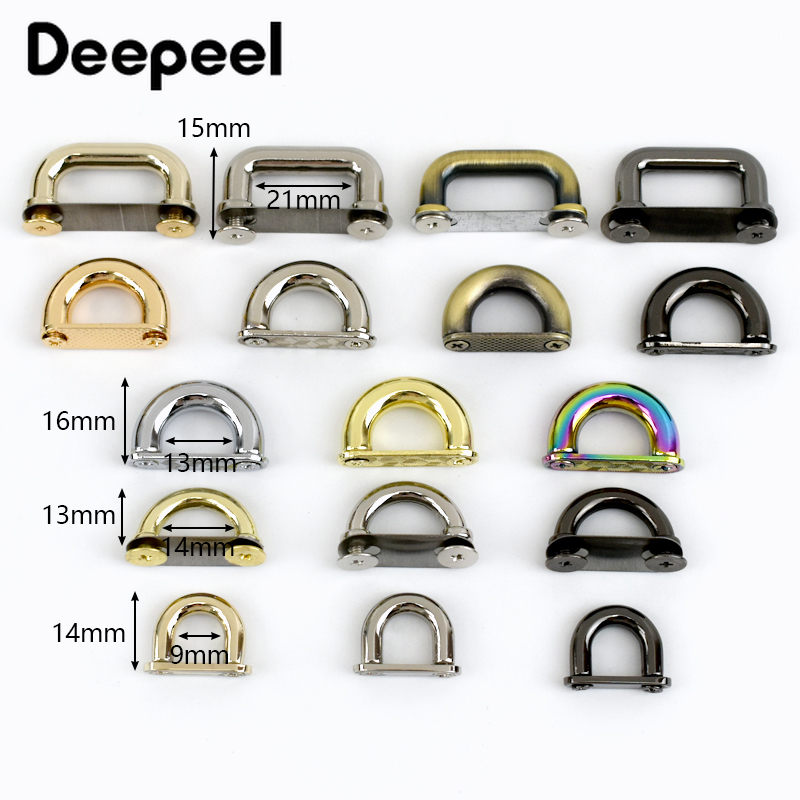 Deepeel-メタルバックルアーチブリッジdリングコネクタ - Leatherwork Hardware のレビューと価格
