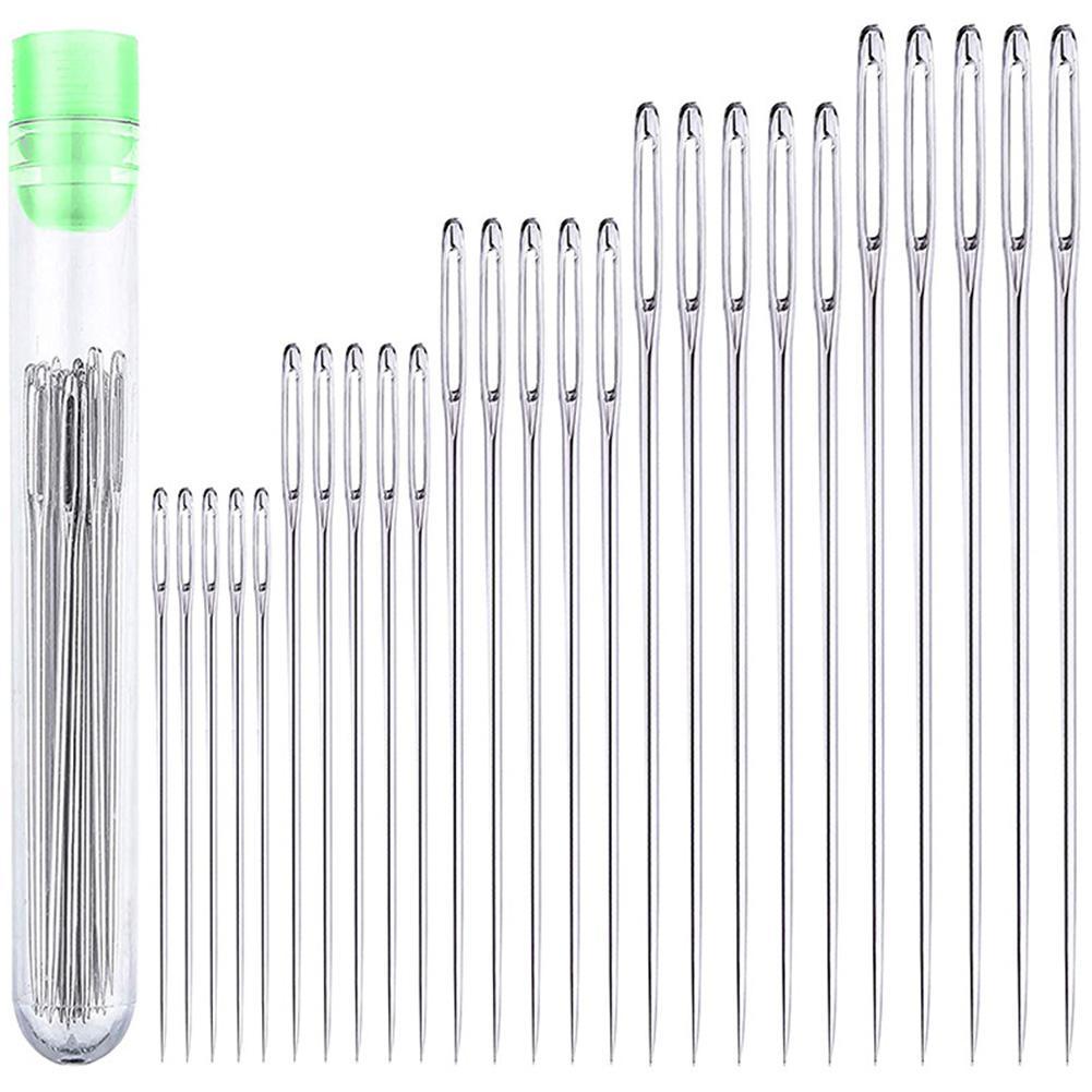 25 個ラージアイステッチ針ミシン針手作り革針鋼糸編み針縫製 - Leatherwork Tool Kit のレビューと価格
